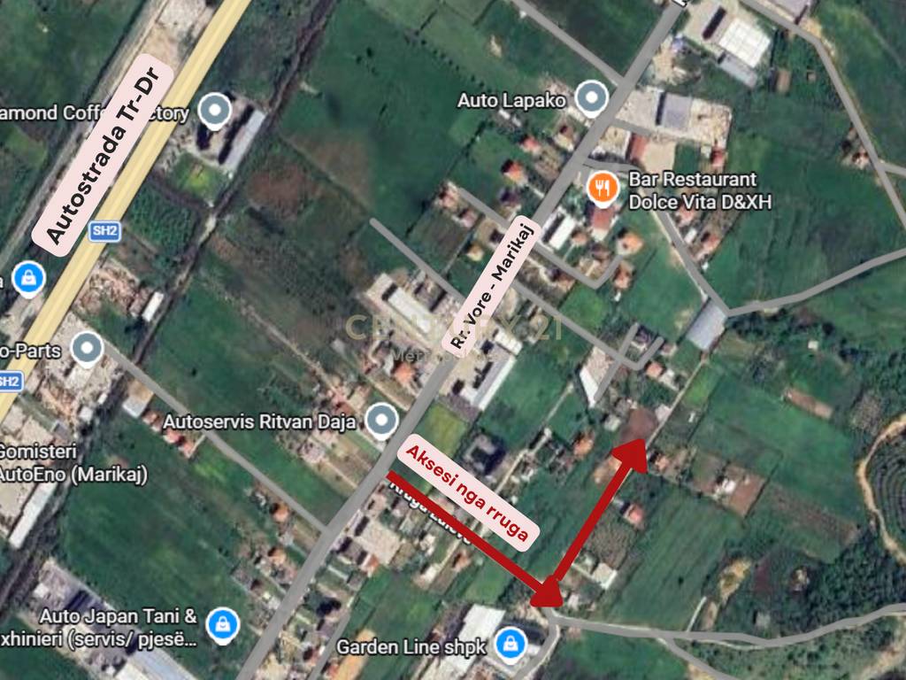 Tokë në shitje – Zona Industriale Vorë