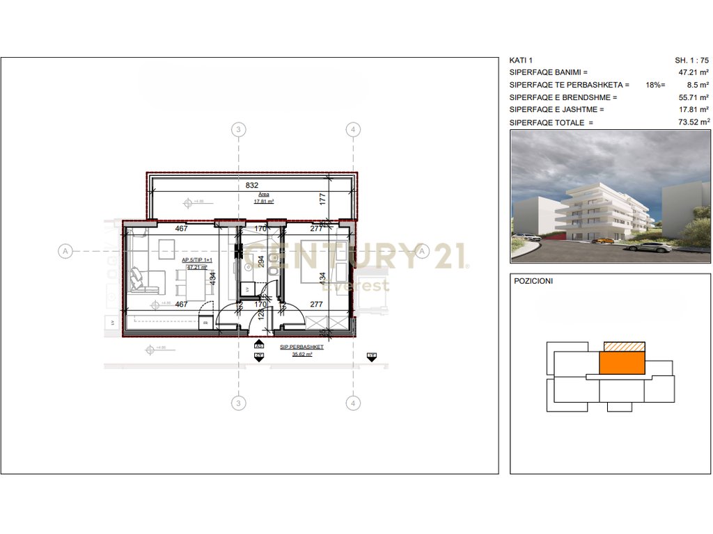 SARANDE, SHESIM APARTMENT 1+1