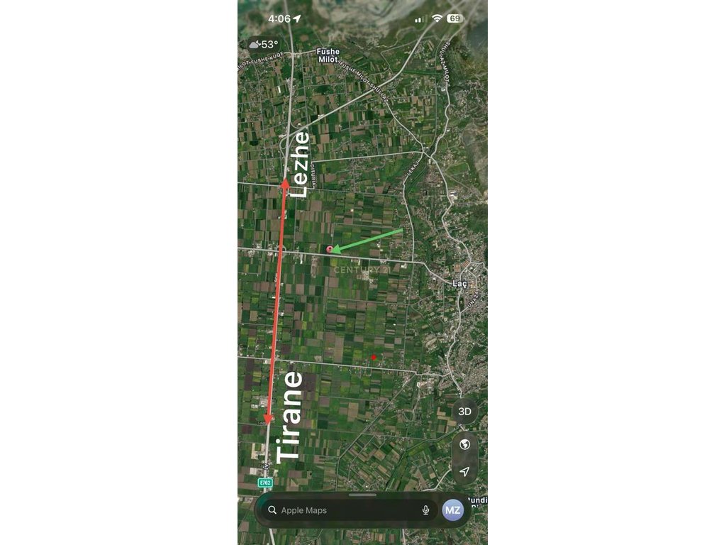 Land for sale, 5800 m² arable land in the village of Laç, €145,000