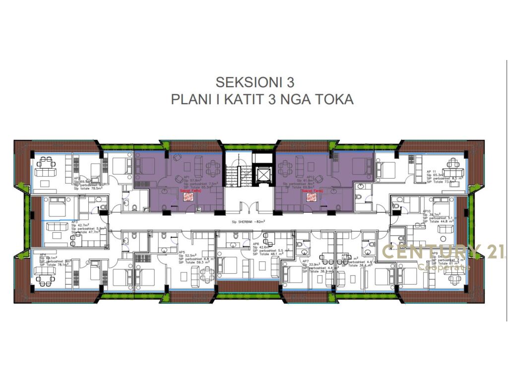 APARTMENT IN ROW WITH SEA VIEW-REGINA PALM RESORT