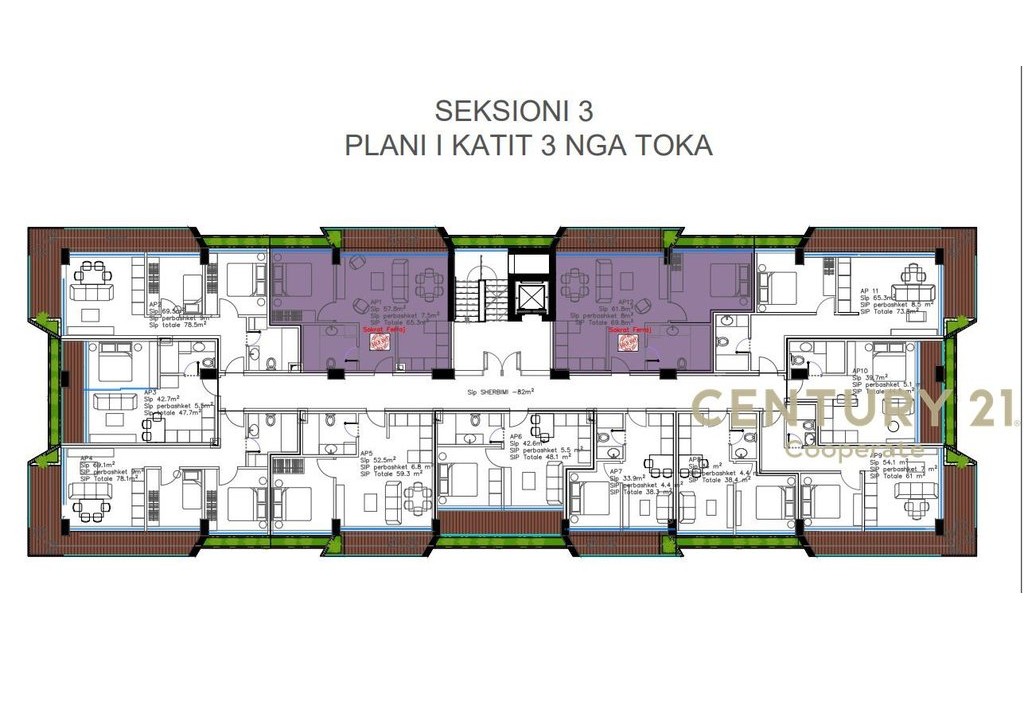 APARTMENT 2+1 WITH PARKING SPACE IN A ROW WITH SEA VIEW - REGINA PALM RESORT 3