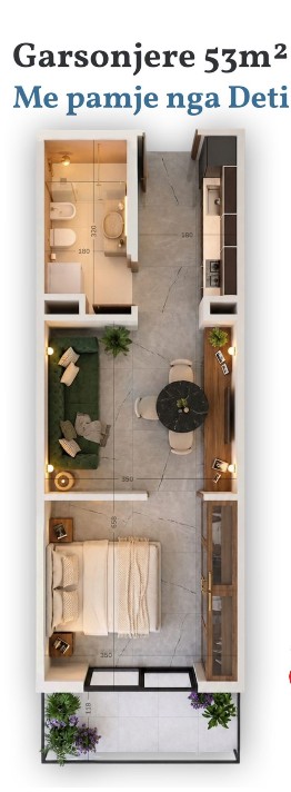 Sea View Studio Apartment