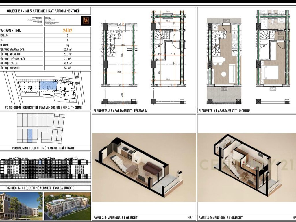 Dupleks me Pamje Pishine Nё Kompleksin Grand Marina Residence Tek Mali i Robit