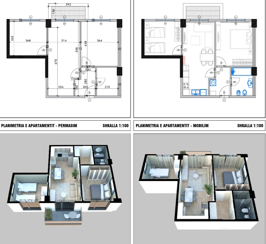 2 Bedroom Apartment, Qerret