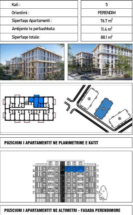 2 Bedroom Apartment, Qerret