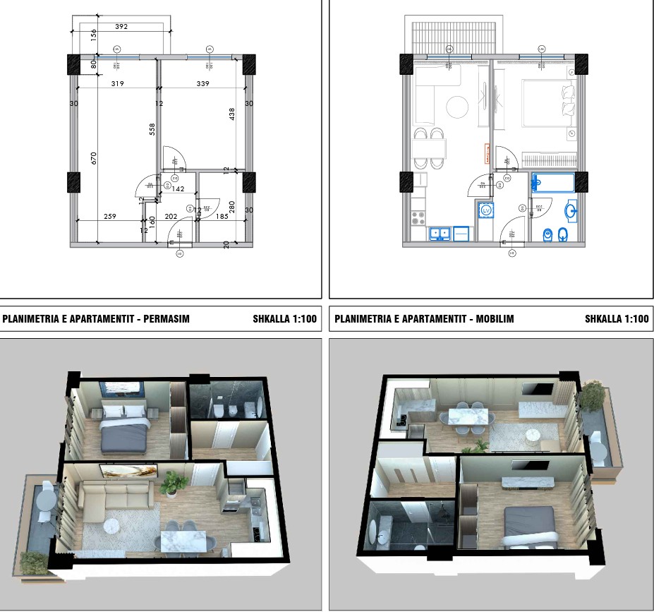 1 Bedroom Apartment, Qerret