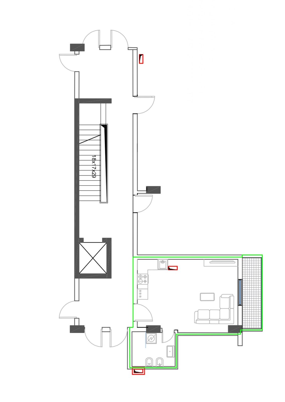 STUDIO APARTMENT FOR SALE, NEAR THE BEACH, NEW CONSTRUCTION! GOLEM!