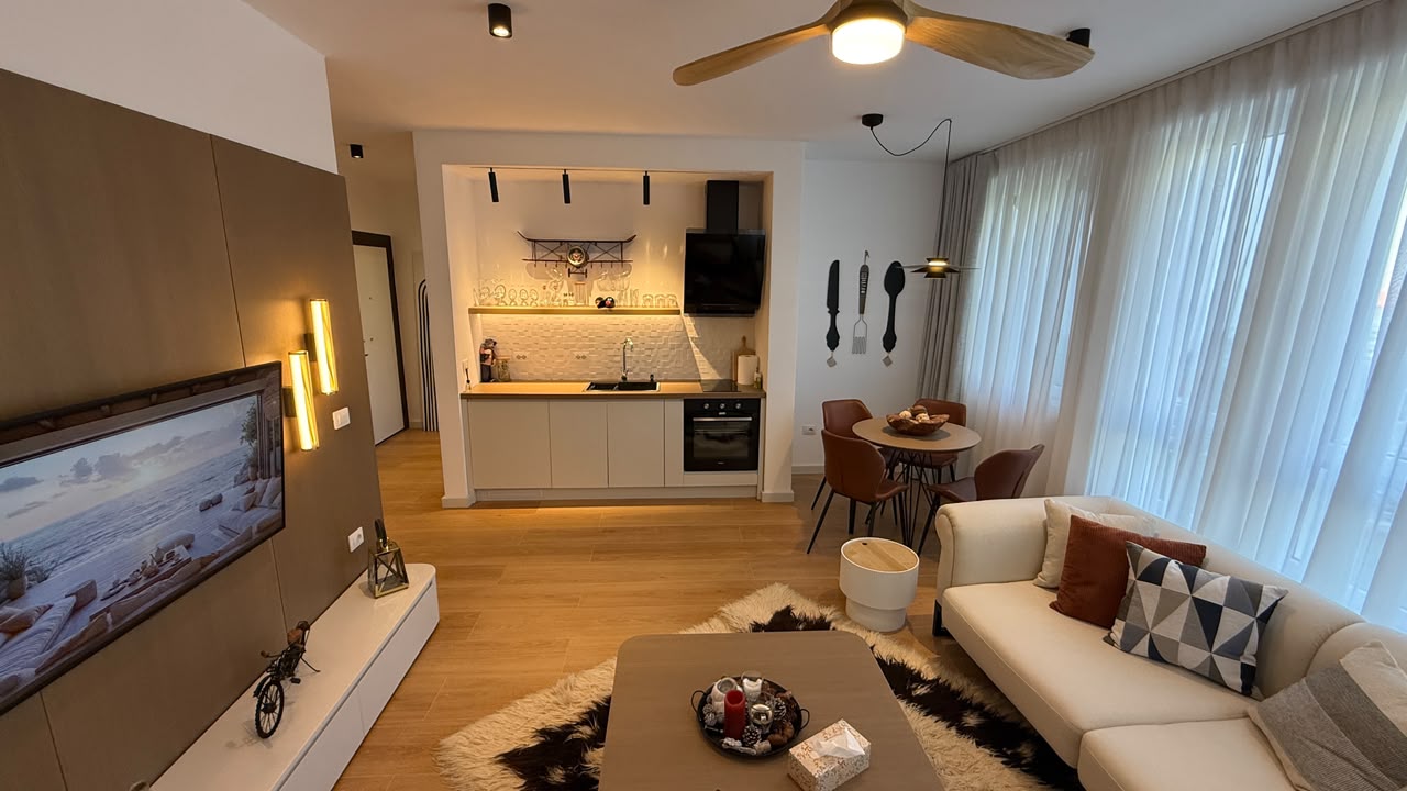 Luxury lake apartment 1+1+parking for Sale in Tushemisht, Pogradec
