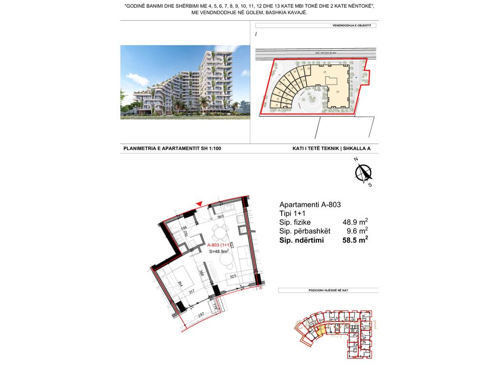 1+1 Apartment 150m from the sea! In Super Residence TIKTALIK
