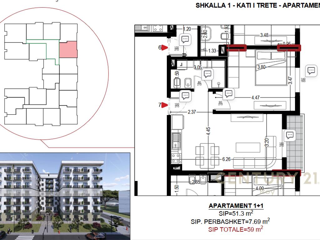 Apartament 1+1 per Shitje ne Golemmundesi Pagese me Keste (2/7)