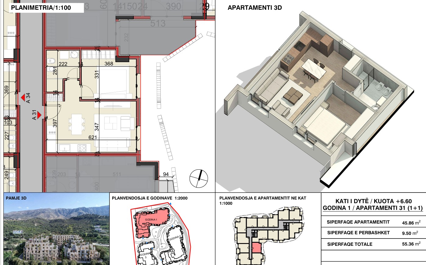 1+1 Apartment - Radhima Fortress, Vlore (6min walk to sea) (4/4)