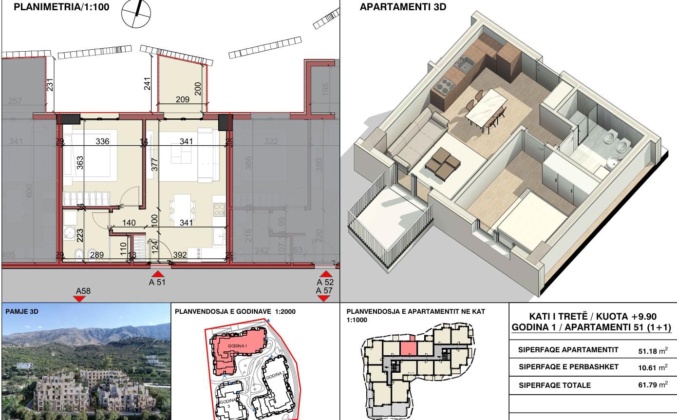 1+1 Apartment - Radhima Fortress, Vlore (4/4)