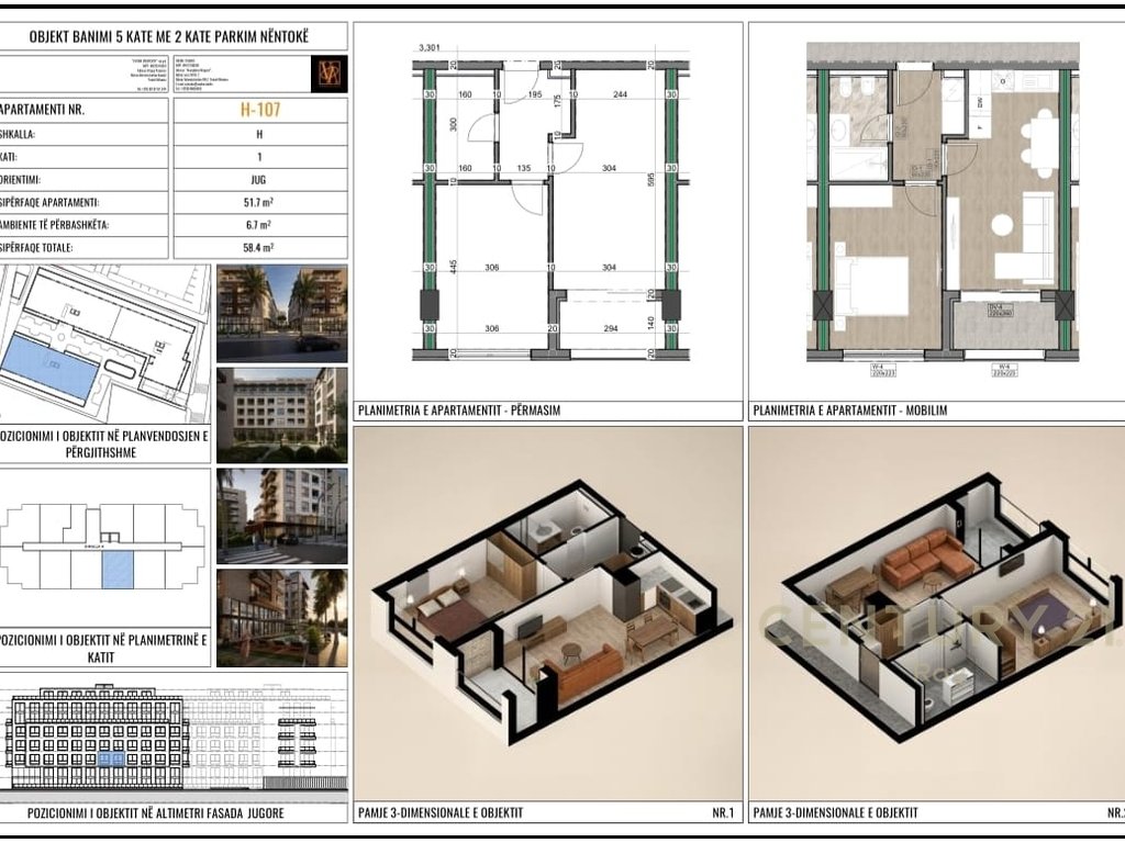 Shitet Apartament 1+1 Vizion 3 Residence, Mali i Robit - Pagese me Keste (3/9)