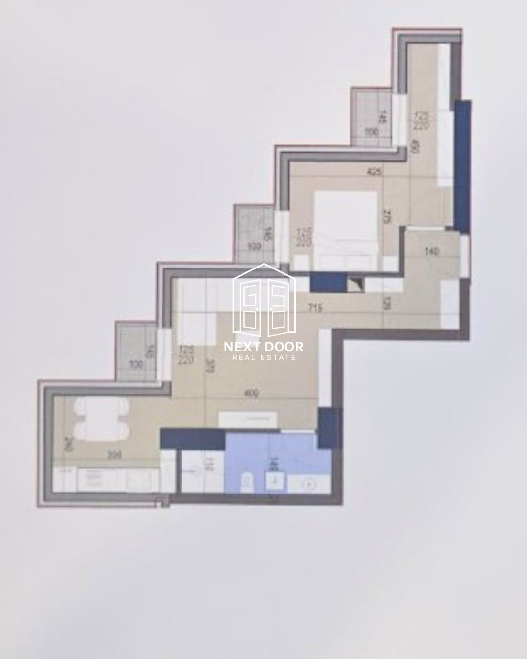 Apartment - 1+1 with 3 balconies (3/3)