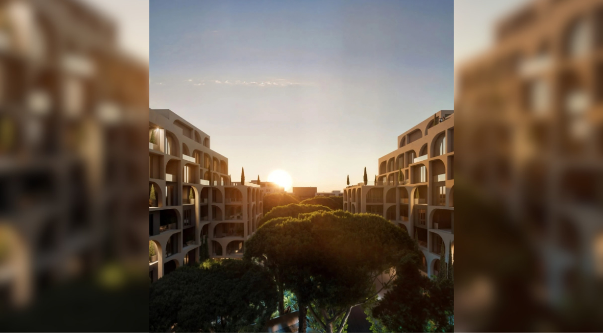 1+1 Apartment 200 meters from the sea in Lunarch Residence Mali i Robit. With Sea view and 2 swimming pools