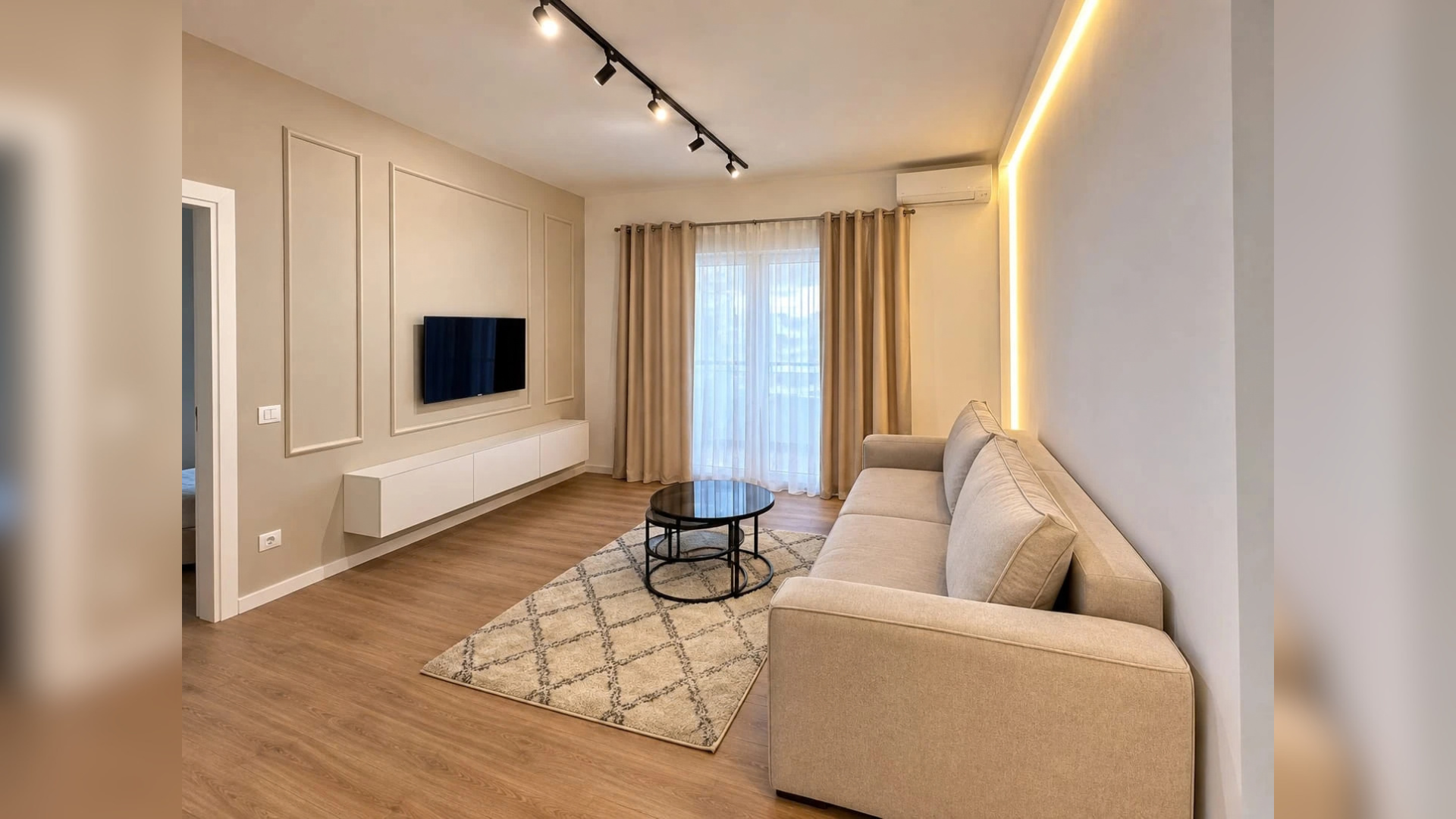 Apartment 1+1 ◆ Terrace with a panoramic view of the city ◆ Iliria Beach, Durres