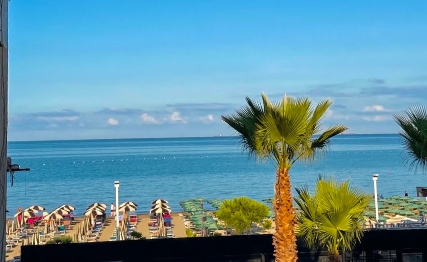 Apartment 1+1 for Sale at Kavajë'S Rock First Line with the Sea Sea View