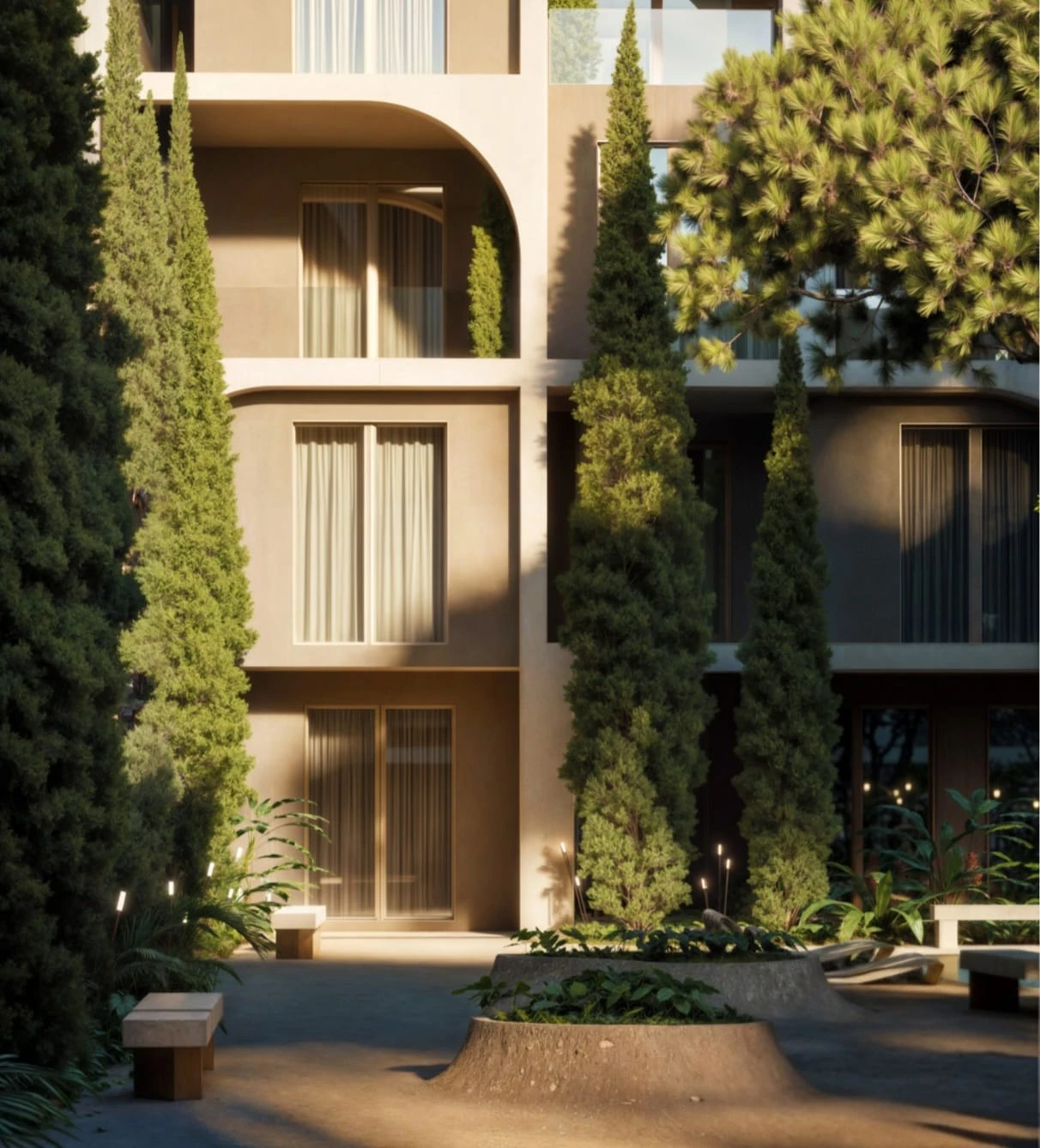 Exclusive. 1+1 Apartment for sale in Lunarch Residence Mali i Robit. Sea view