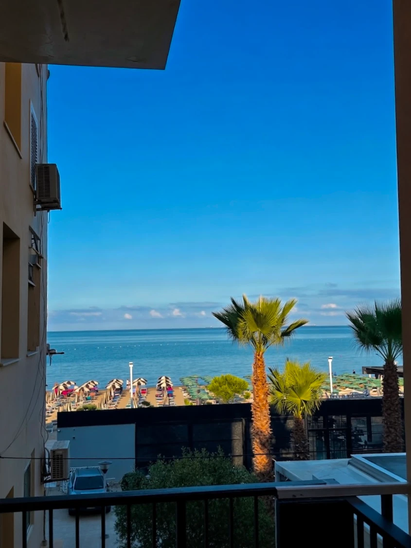 Apartment 1+1 for Sale at Kavajë'S Rock First Line with the Sea Sea View