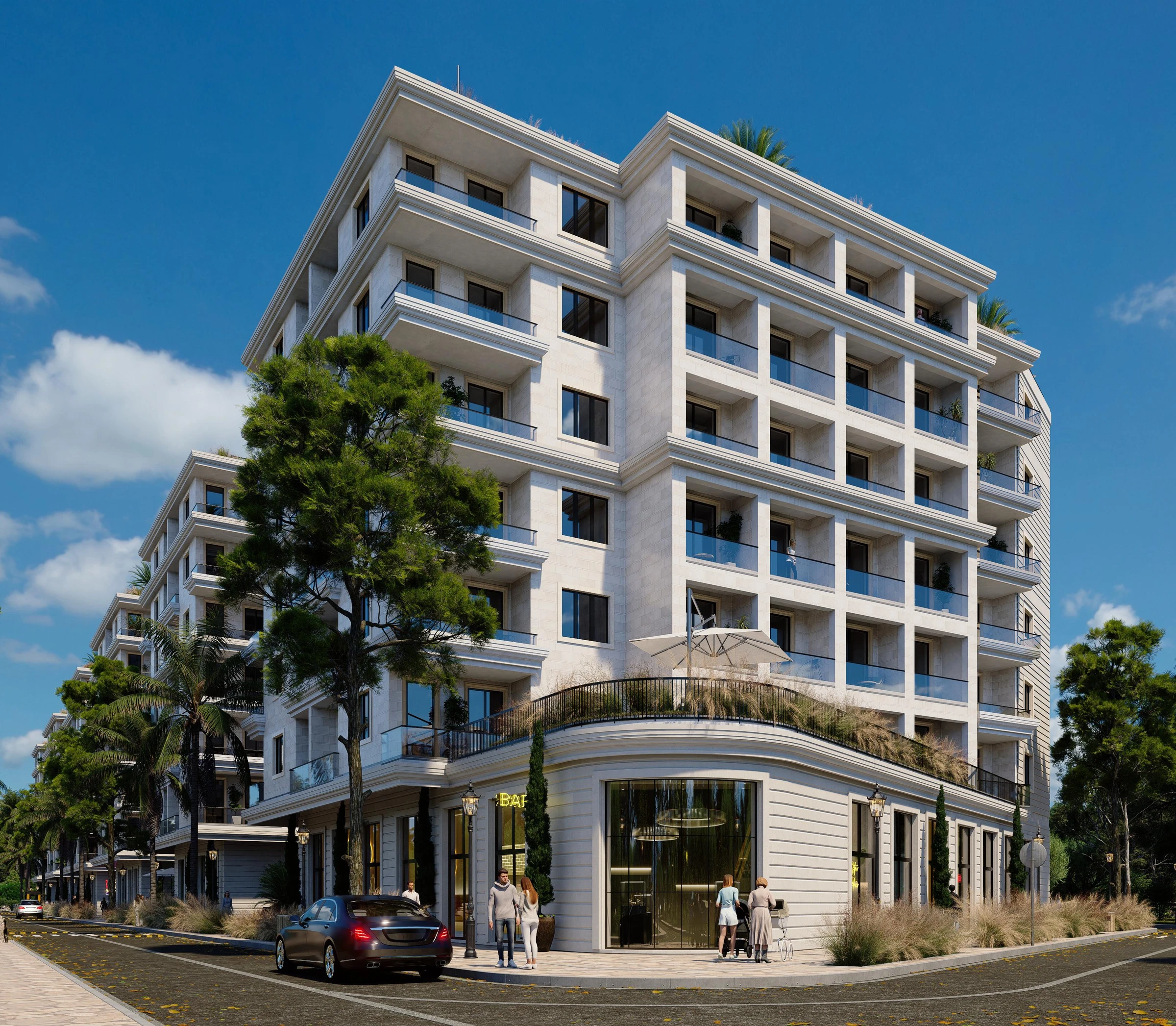 Shitet apartament 1+1 në Rezidencën "Blue Horizon", Qerret – Pagesë me Këste (5/7)