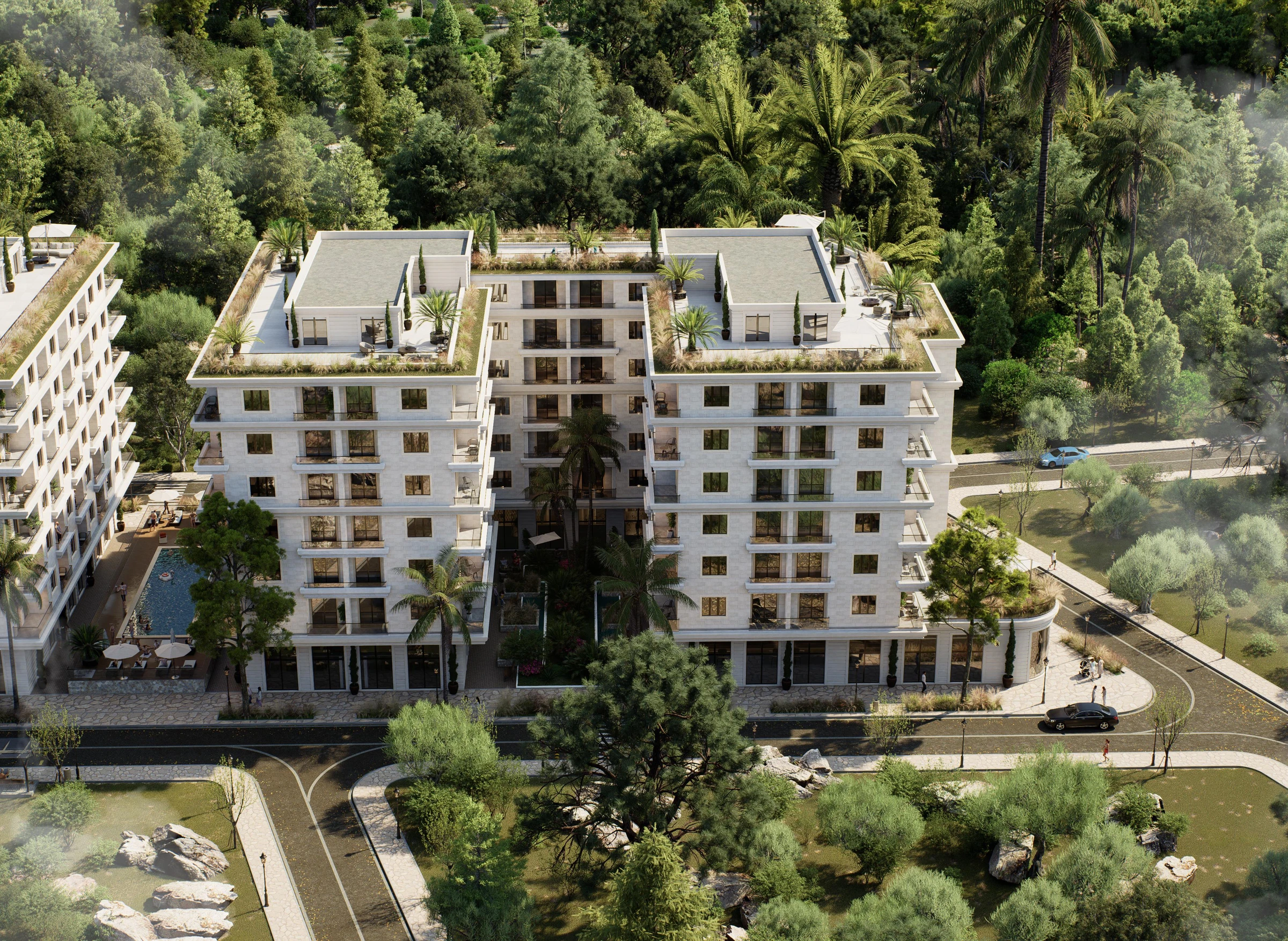 Shitet apartament 1+1 në Rezidencën "Blue Horizon", Qerret – Pagesë me Këste (7/7)