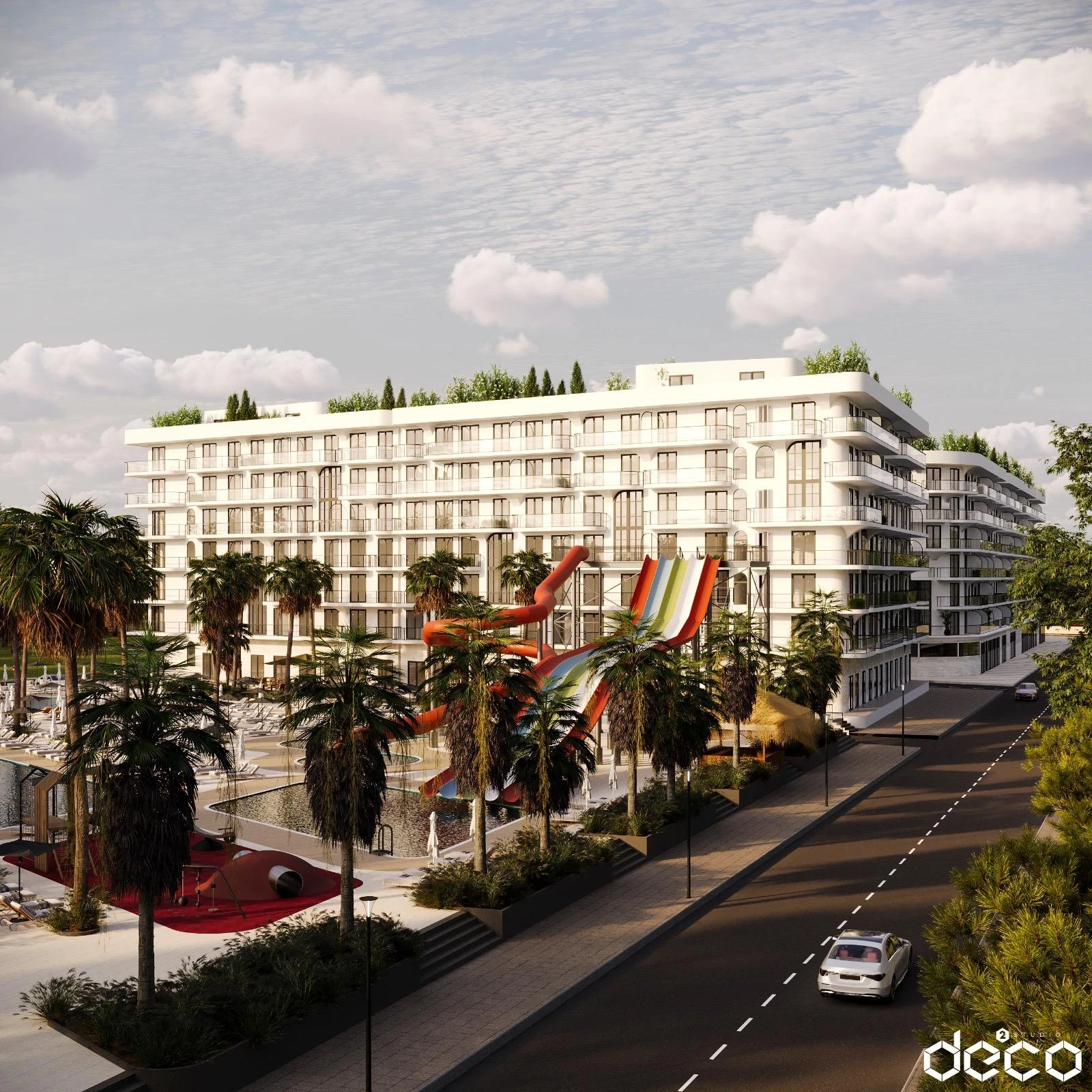 Apartamenti Shesim 2+1 me Pamje nga Deti në Bonita Luxury Family, Qerret (7/17)