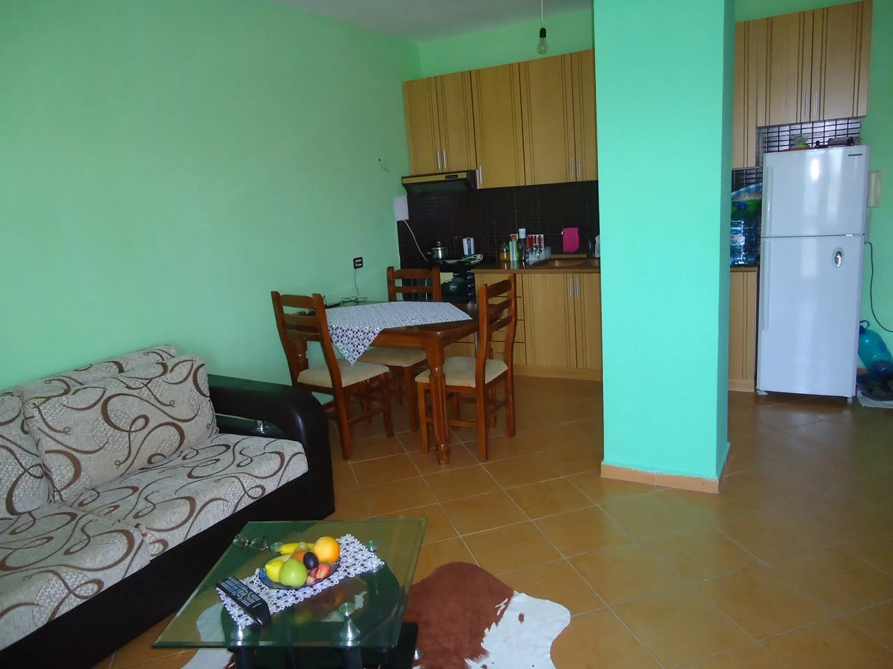 Shesim Apartament 1+1 i Mobiluar në Golem – Zona e Bregdetit