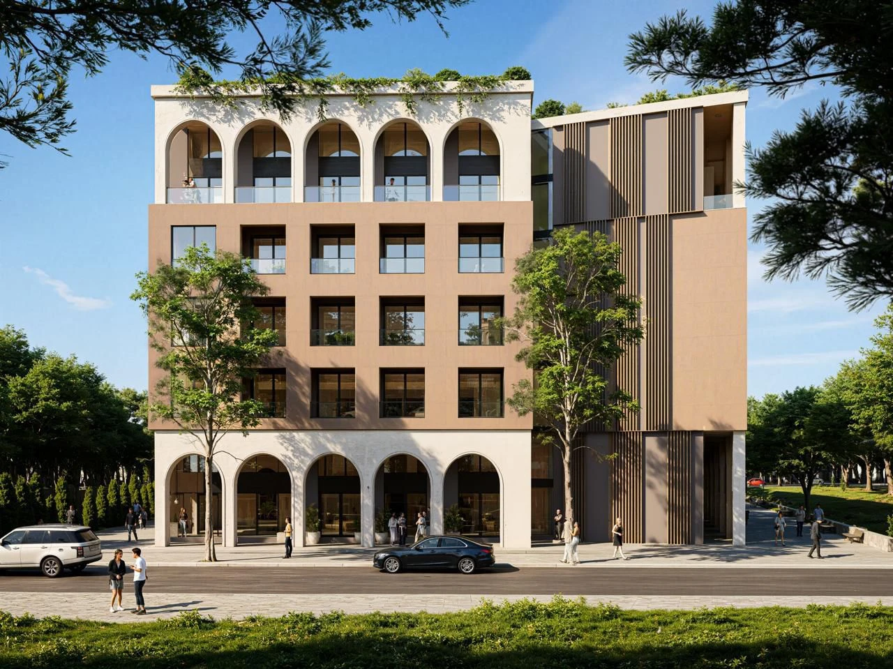 Loft in the Grand Marina Residence Complex with a Pool at Mali i Robit (1/7)
