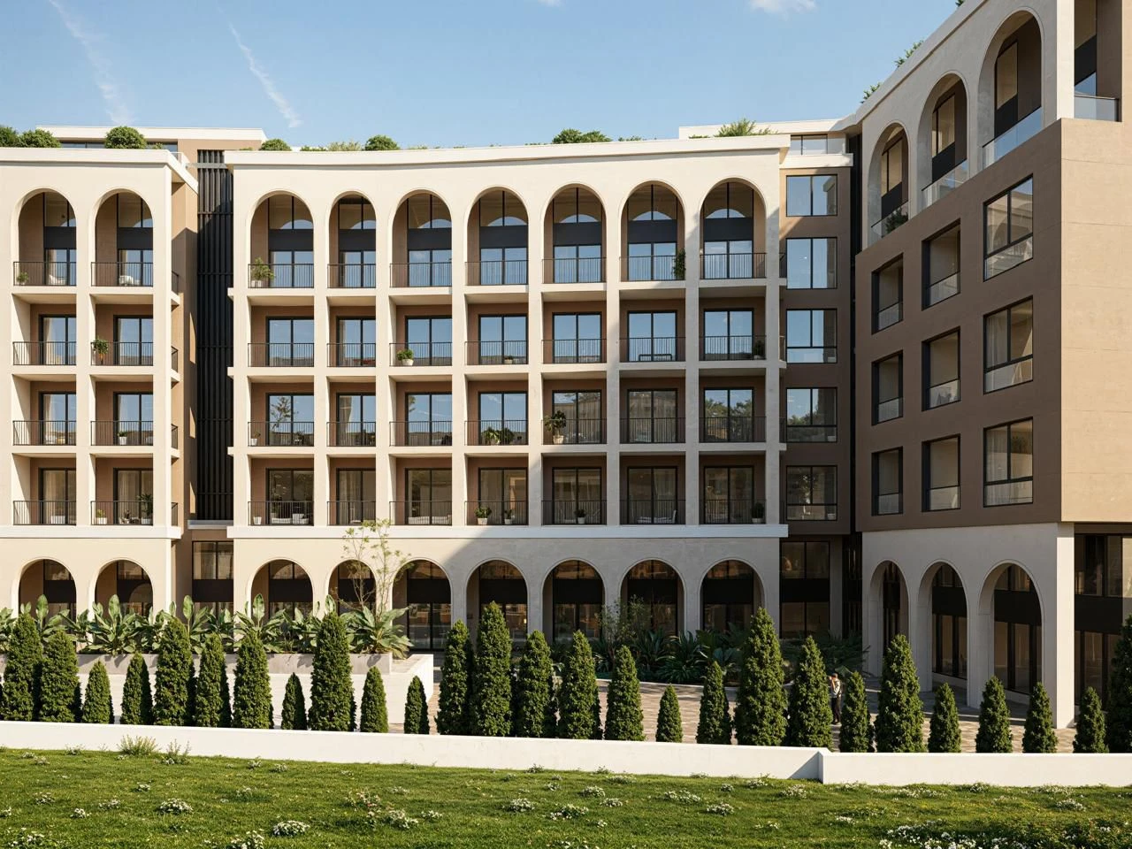 Loft in the Grand Marina Residence Complex with a Pool at Mali i Robit (5/7)