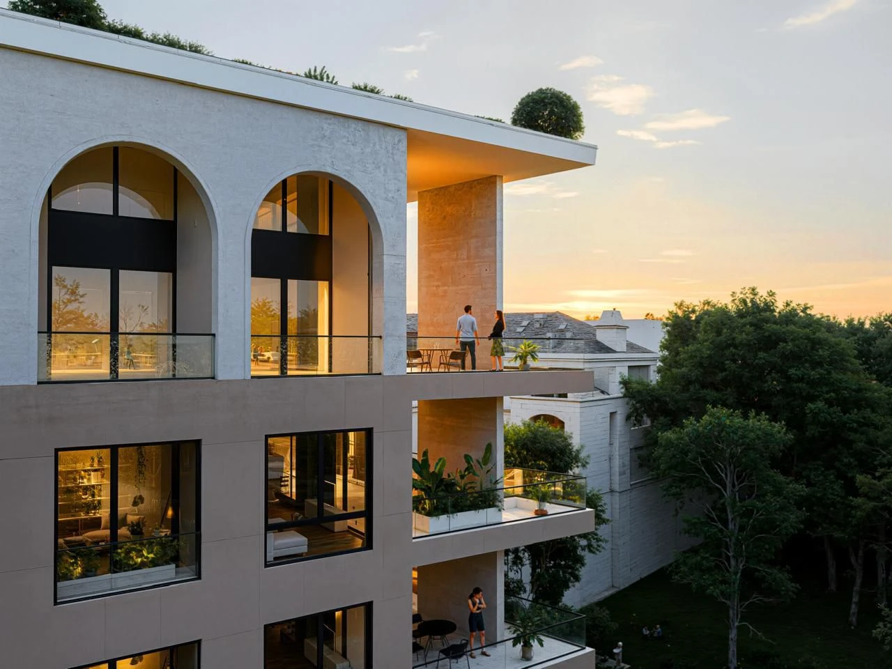 Loft in the Grand Marina Residence Complex with a Pool at Mali i Robit (6/7)