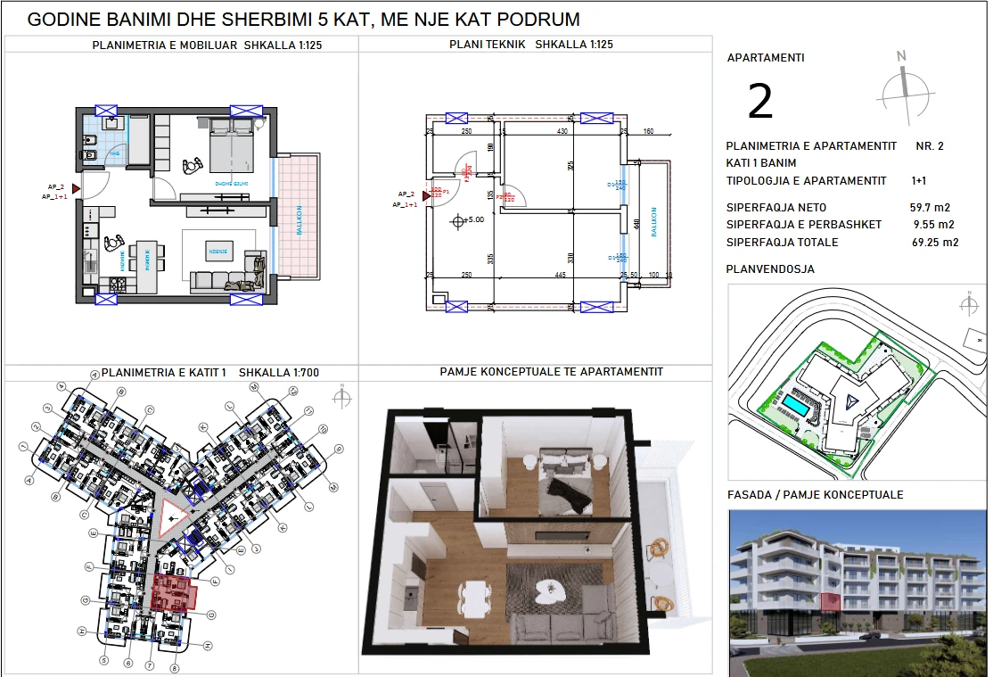 Viktori Luxury Apartments, Qerret