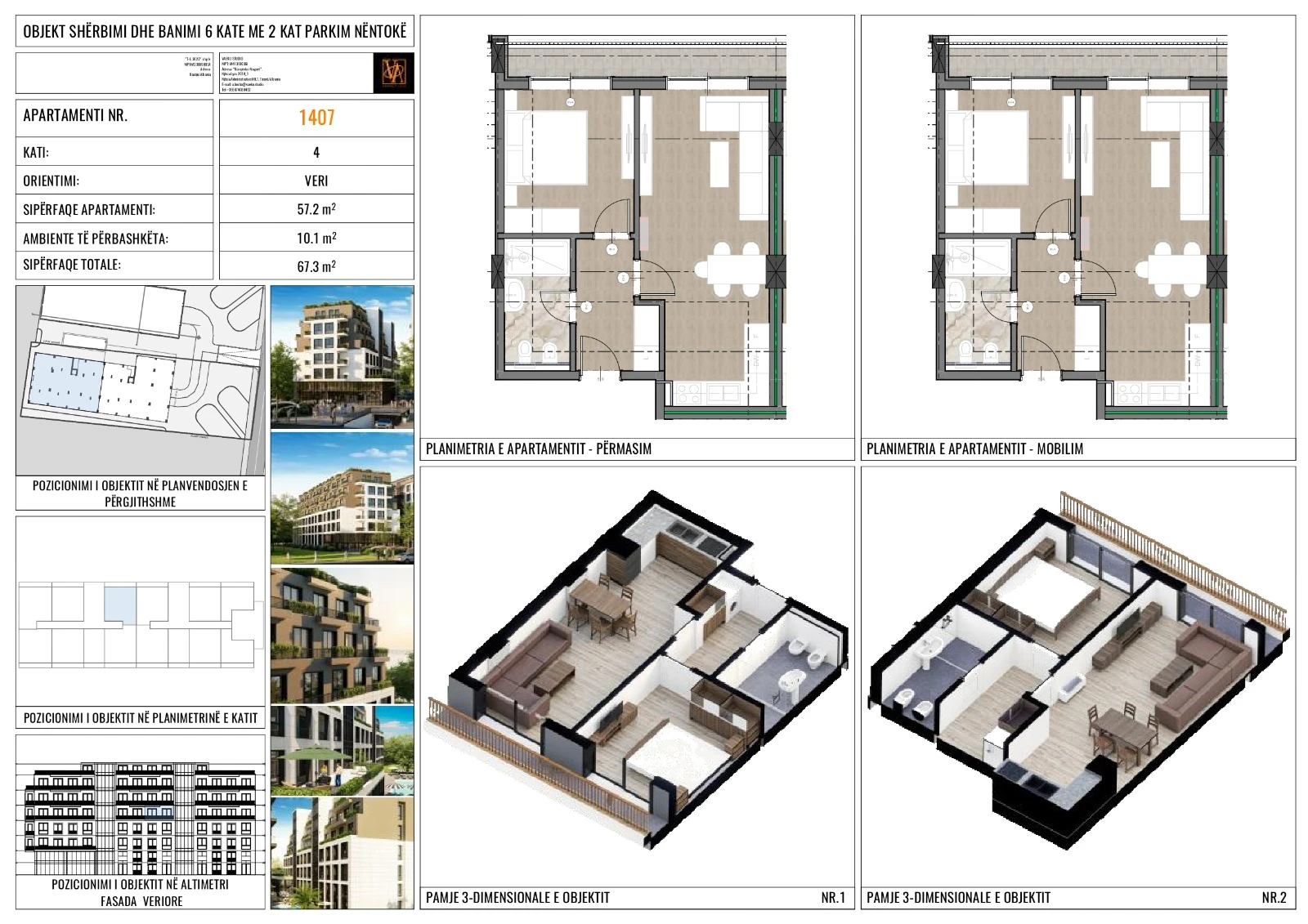 Liam Residence. Standardi i Ri i Jetesës dhe Investimit në Golem. Shitet Apartament 1+1. Mundesi Pagese me Keste 20%