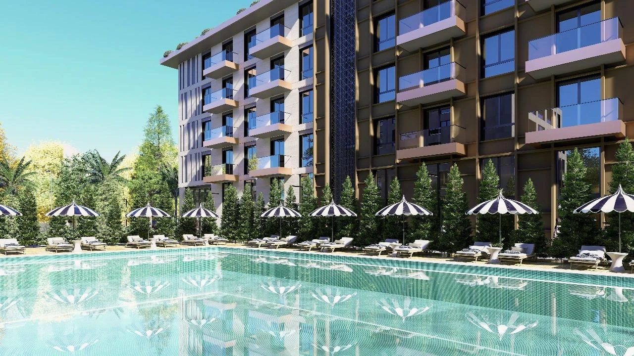 Shitet Apartament 1+1 ne Qerret Tek Residenca Palm Paradise (15/20)