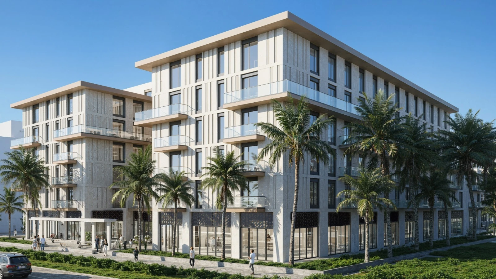 Shitet Apartament 1+1 ne Qerret Tek Residenca Palm Paradise (4/20)