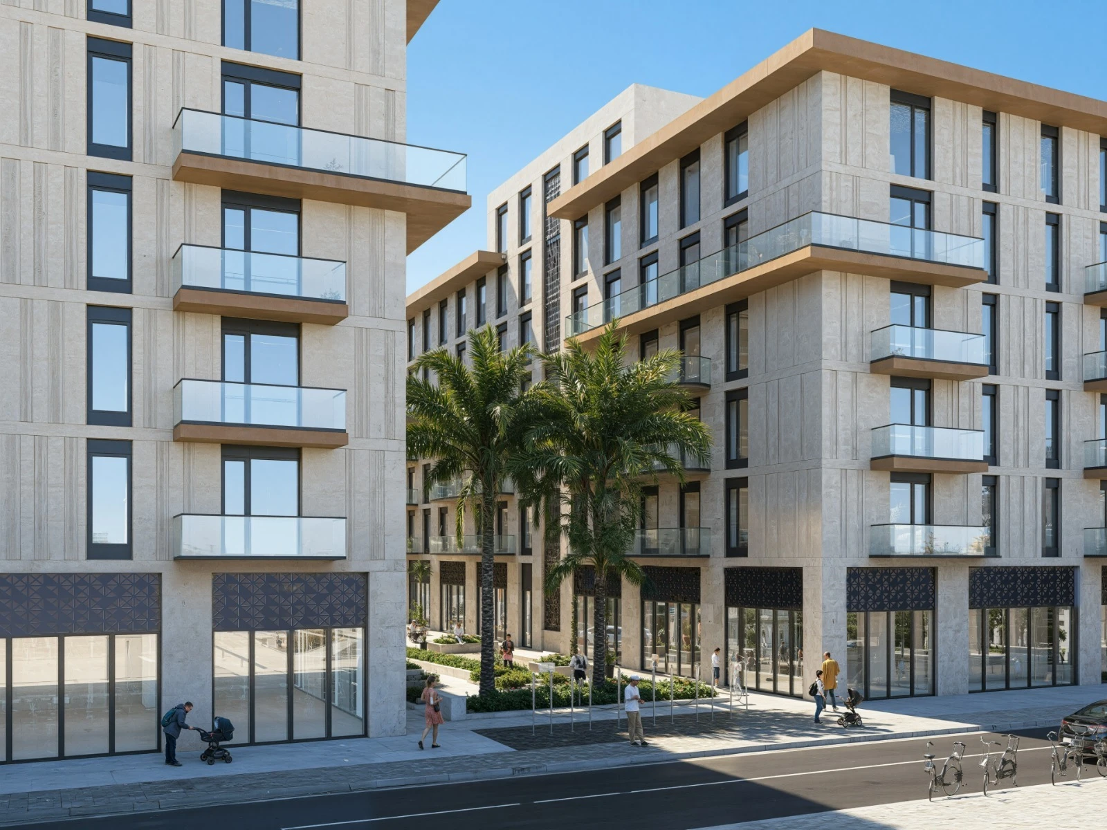 Shitet Apartament 1+1 ne Qerret Tek Residenca Palm Paradise (5/20)