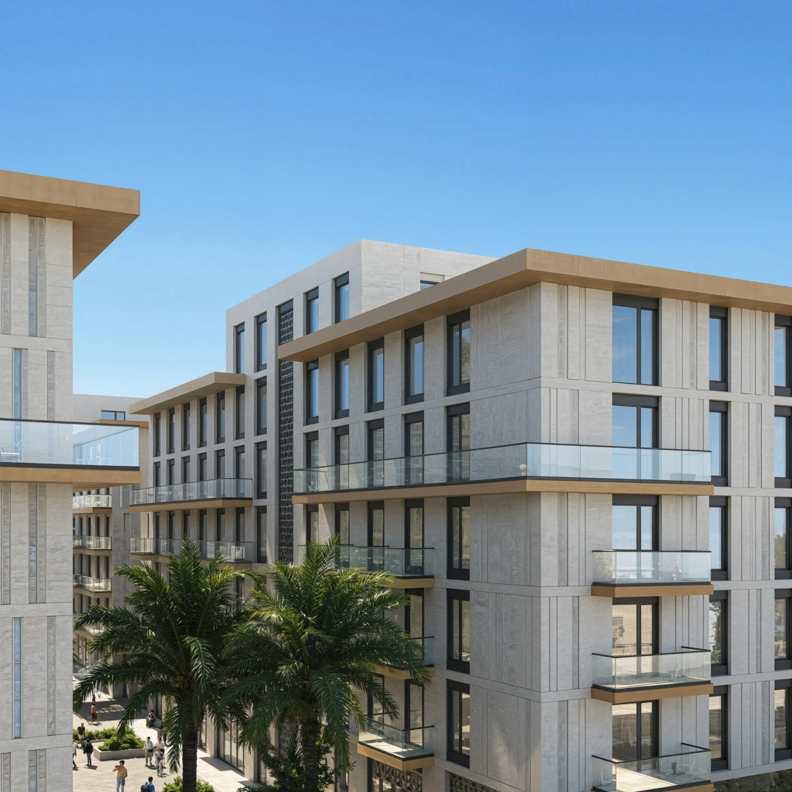Shitet Apartament 1+1 ne Qerret Tek Residenca Palm Paradise (7/20)