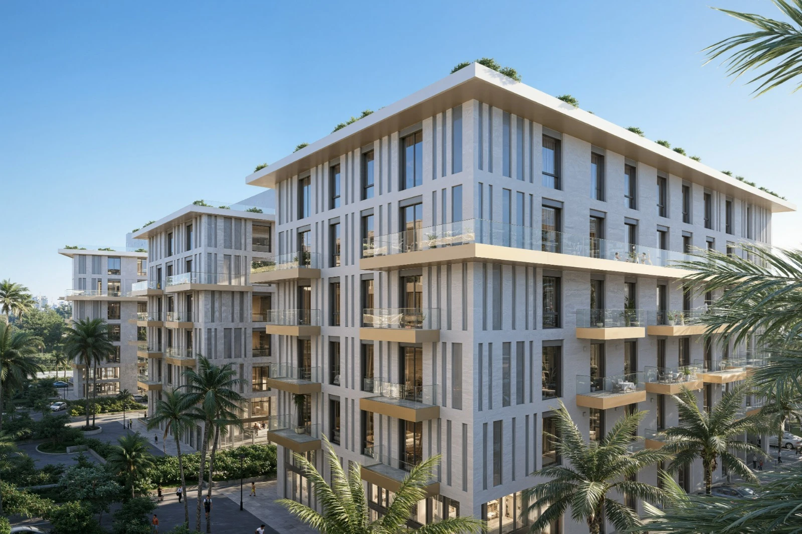 Shitet Apartament 1+1 ne Qerret Tek Residenca Palm Paradise (8/20)