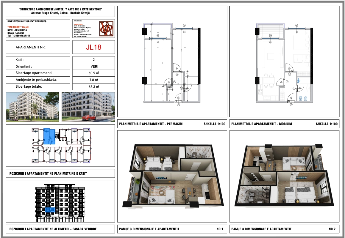1+1 Apartment for Sale in Golem, "Vm Residence", Possibility of Payment in Installments for 2 Years (11/11)