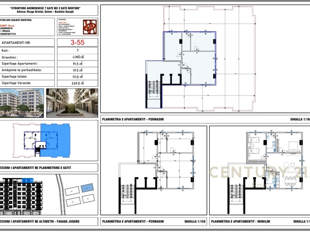 Shitet Penthouse 2+1+2, "në Rezidencën Vm", në Golem