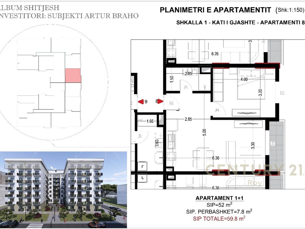 1+1 Apartment in Golem - 200m from the Sea - Payment Possibility in Installments