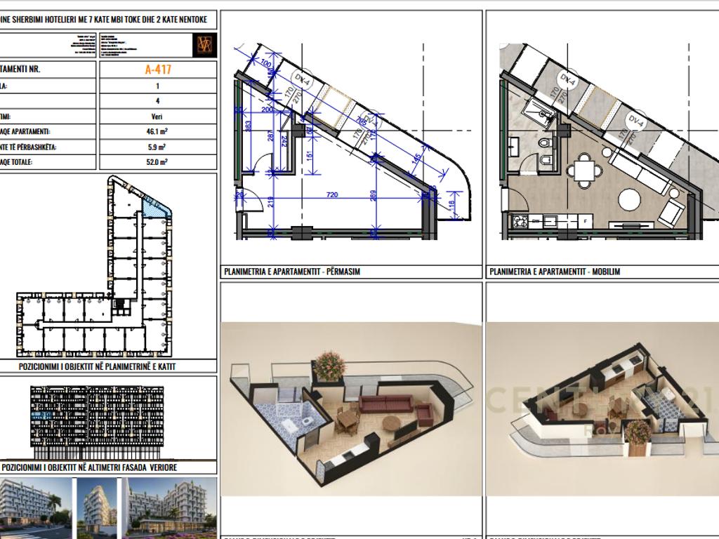 Studio for Sale in Golem. Installment Payment Option Available