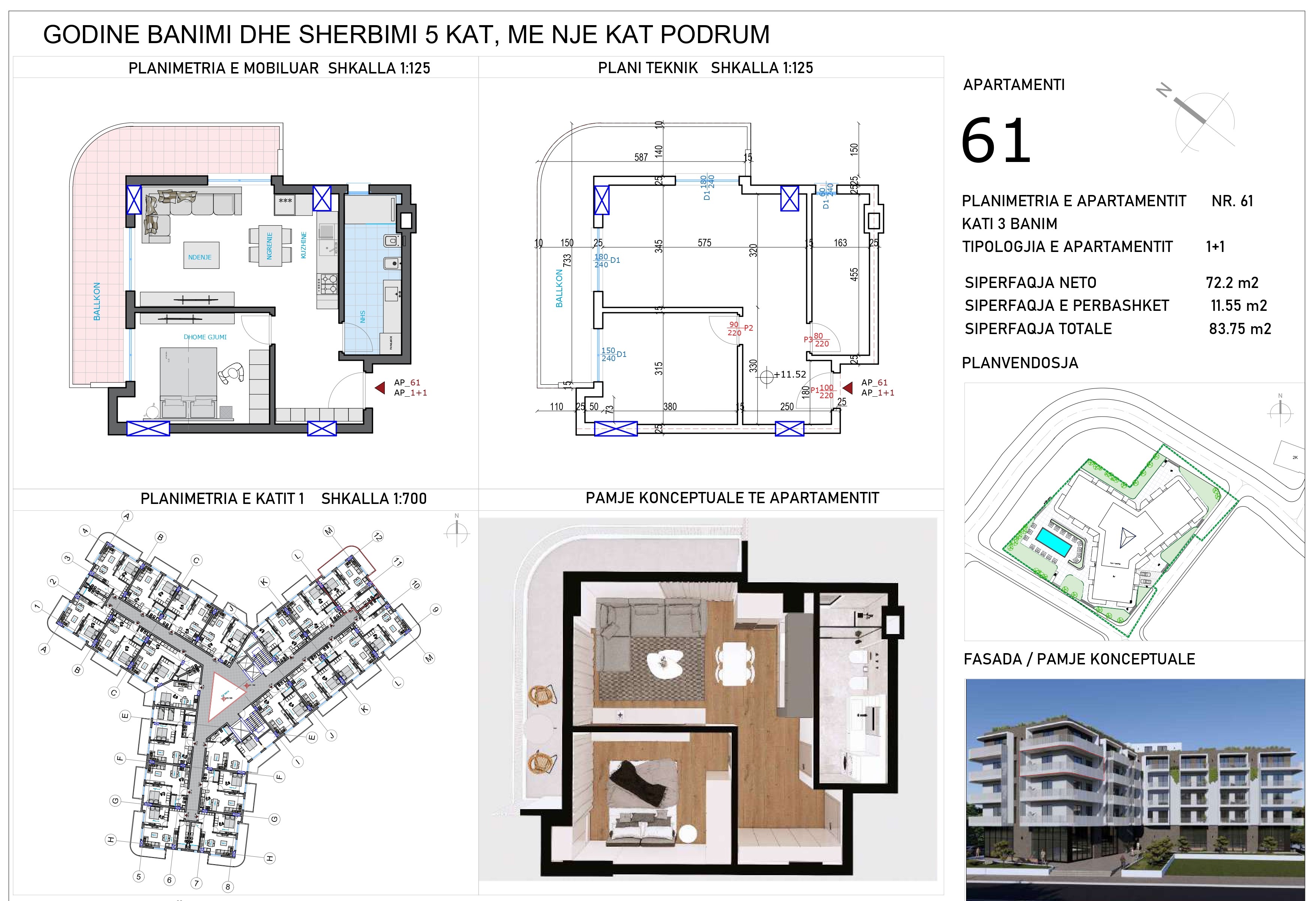 Viktori Luxury Apartments, Qerret
