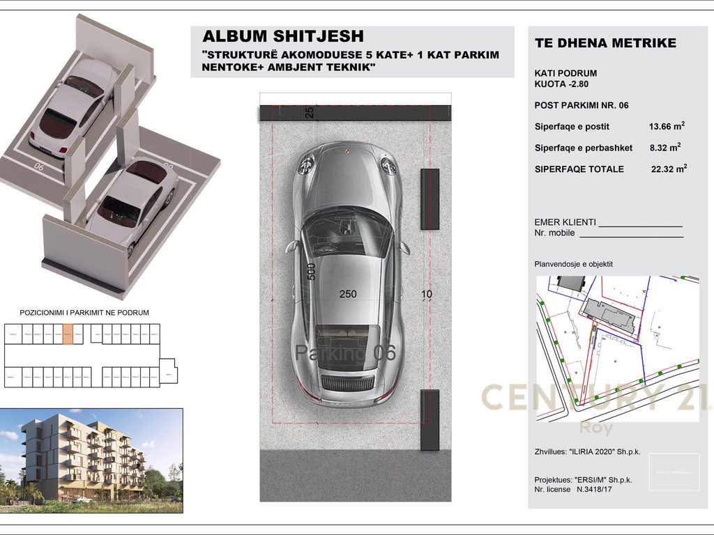 Apartment 1+1 + Parking Space for Sale at Mali i Robit