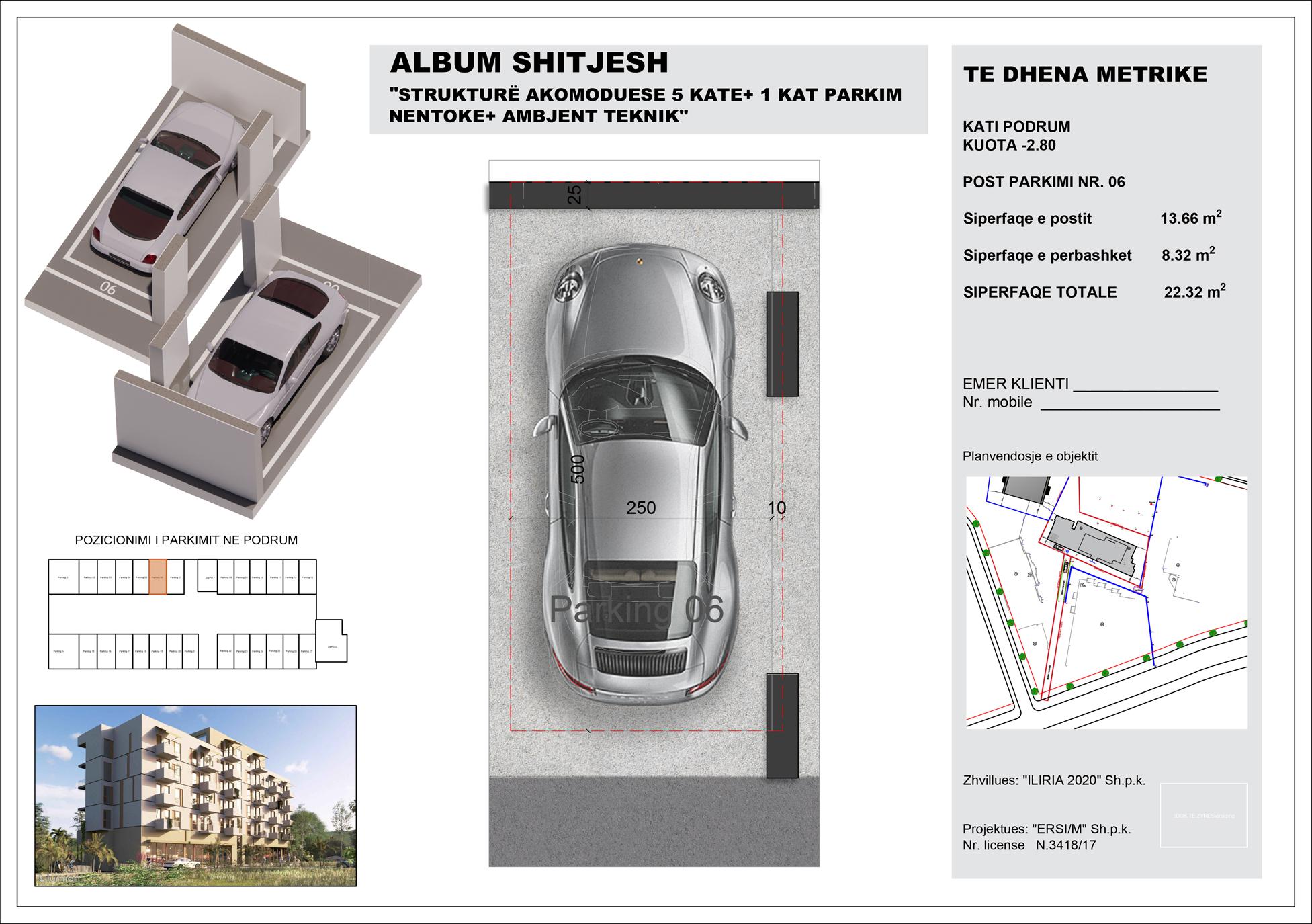 Apartment 1+1 + Parking Space for Sale at Mali i Robit