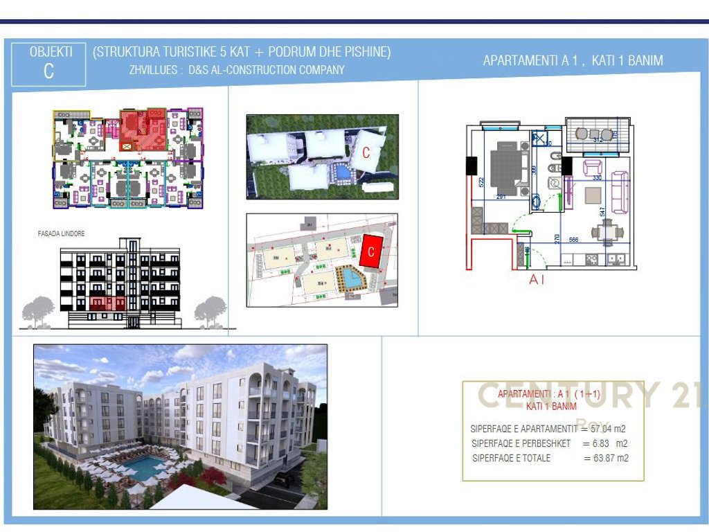 Apartment 1+1 for Sale in Golem at the "Oriental" Residence (2/10)