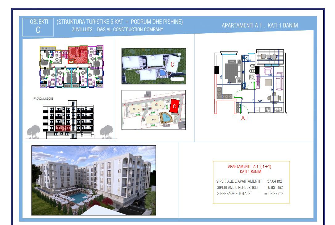 Apartment 1+1 for Sale in Golem at the "Oriental" Residence (10/10)