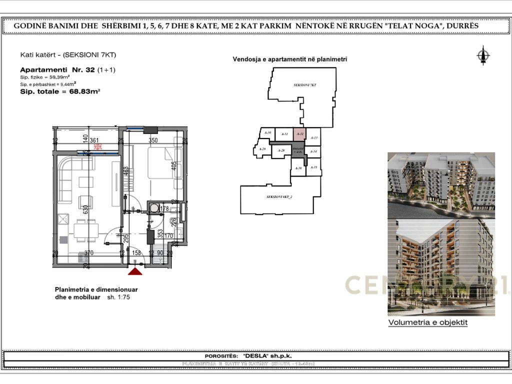 Exclusive. 1+1 for sale at West Residence, Durres. Payment option with installments