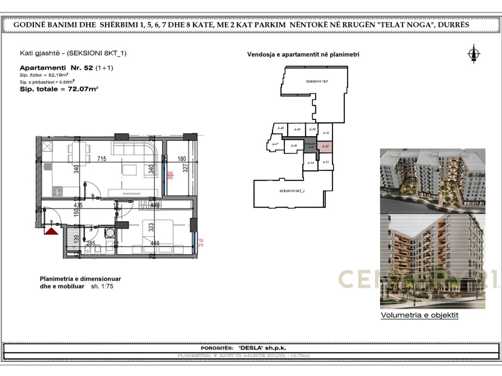 Exclusive 1+1 at West Residence, Durres - Payment option with installments