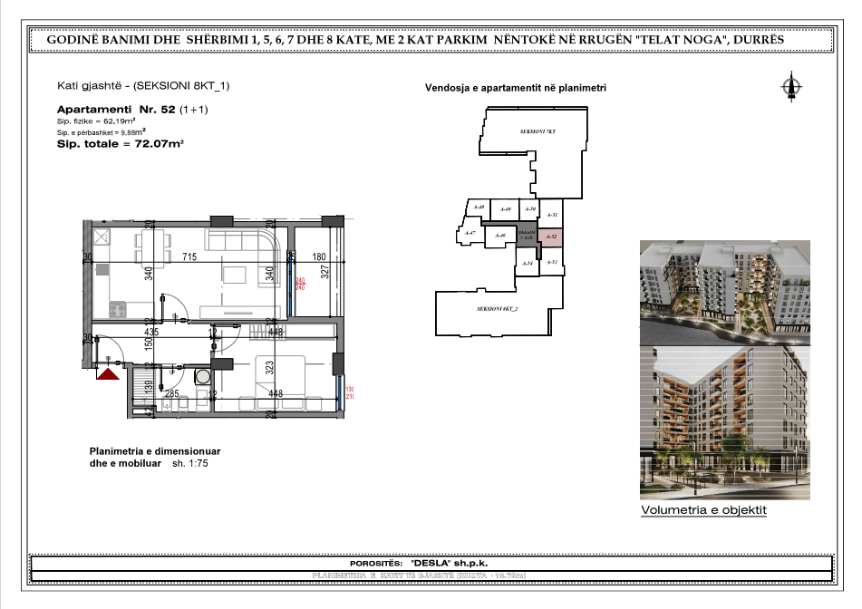 Exclusive 1+1 at West Residence, Durres - Payment option with installments