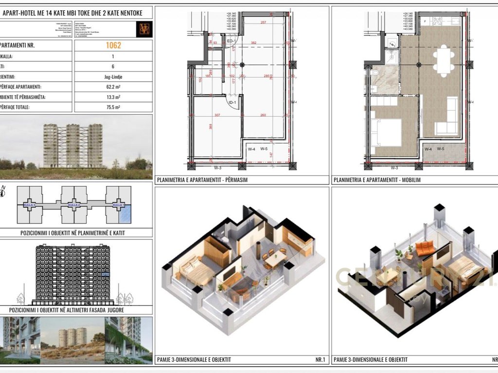 Exclusive. Apartment 1+1 for Sale, Three Gardens Residence, Qerret
